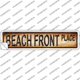 Beach Front Novelty Narrow Sticker Decal