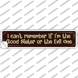 I Cant Remember Novelty Narrow Sticker Decal