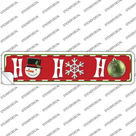 Ho Ho Ho Novelty Narrow Sticker Decal