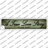 A True Love Story Novelty Narrow Sticker Decal