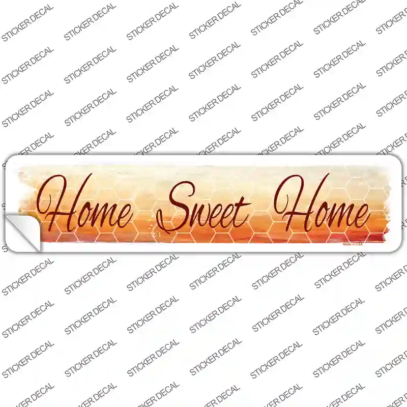 Home Sweet Home Novelty Narrow Sticker Decal