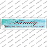 Family Novelty Narrow Sticker Decal