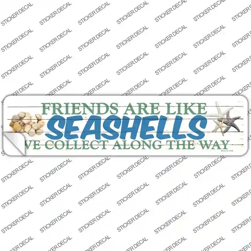 Seashells Novelty Narrow Sticker Decal