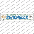 Seashells Novelty Narrow Sticker Decal