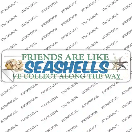 Seashells Novelty Narrow Sticker Decal