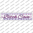 Bitch Cave Purple Novelty Narrow Sticker Decal