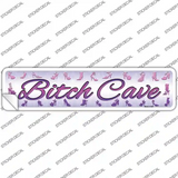 Bitch Cave Purple Novelty Narrow Sticker Decal