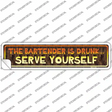 Serve Yourself Novelty Narrow Sticker Decal