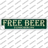 Free Beer Novelty Narrow Sticker Decal