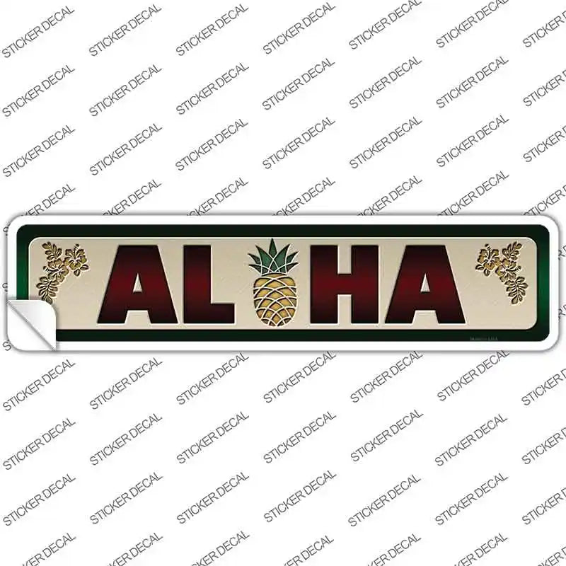 Aloha Novelty Narrow Sticker Decal