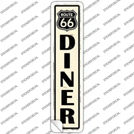 Route 66 Diner Novelty Narrow Sticker Decal