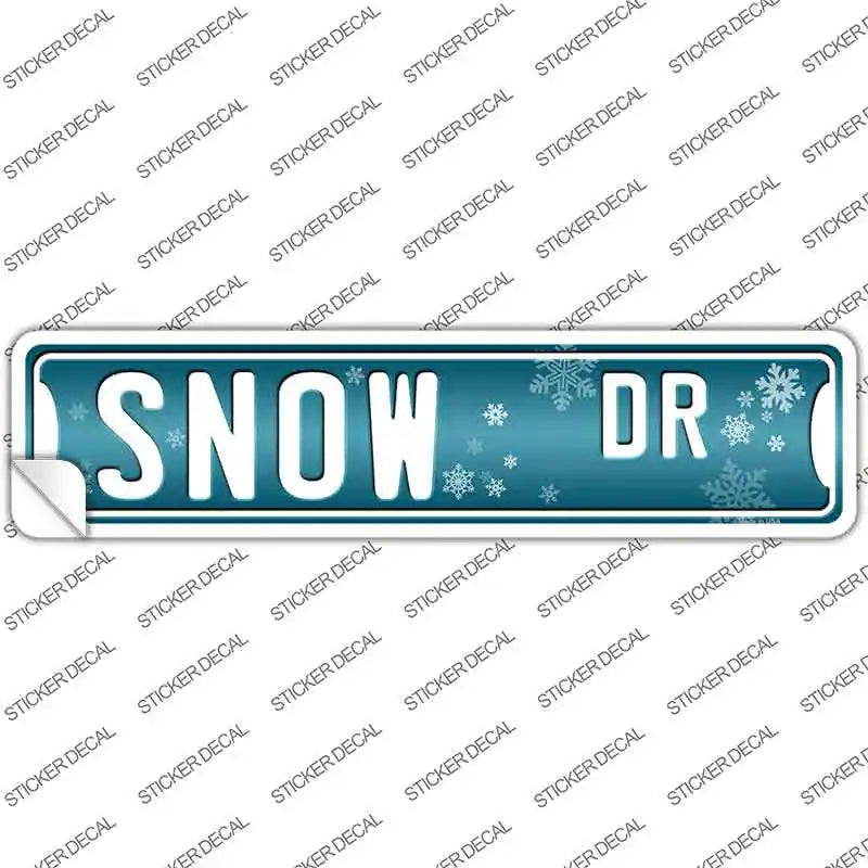 Snow Dr Novelty Narrow Sticker Decal