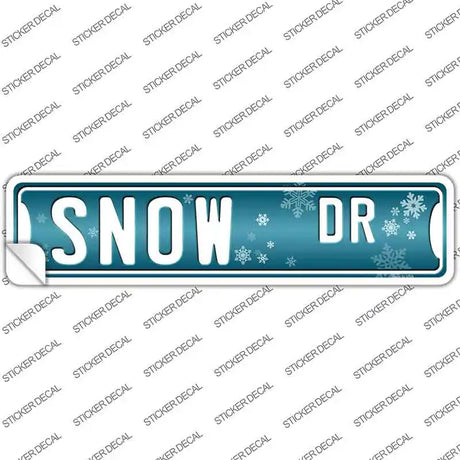 Snow Dr Novelty Narrow Sticker Decal