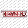 No Trespassing Novelty Narrow Sticker Decal