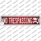 No Trespassing Novelty Narrow Sticker Decal