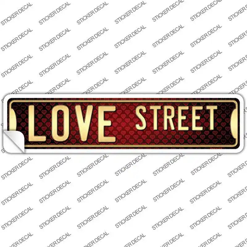 Love Street Novelty Narrow Sticker Decal