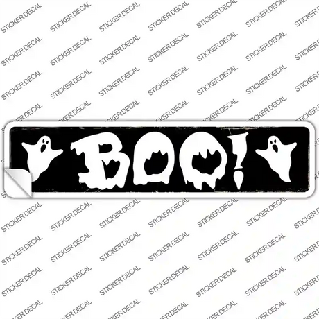 Boo Novelty Narrow Sticker Decal