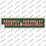 Country Christmas Novelty Narrow Sticker Decal