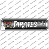 Pirates Way Skull Novelty Narrow Sticker Decal