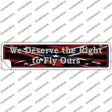 We Deserve The Right Novelty Narrow Sticker Decal