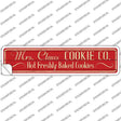 Mrs Claus Cookie Co Novelty Narrow Sticker Decal