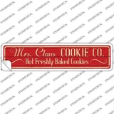 Mrs Claus Cookie Co Novelty Narrow Sticker Decal