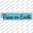 Peace On Earth Novelty Narrow Sticker Decal