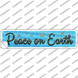 Peace On Earth Novelty Narrow Sticker Decal