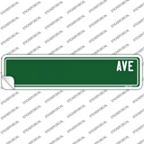 Green Avenue Blank Novelty Narrow Sticker Decal
