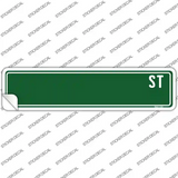 Green Street Blank Novelty Narrow Sticker Decal