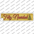 Feliz Navidad Novelty Narrow Sticker Decal
