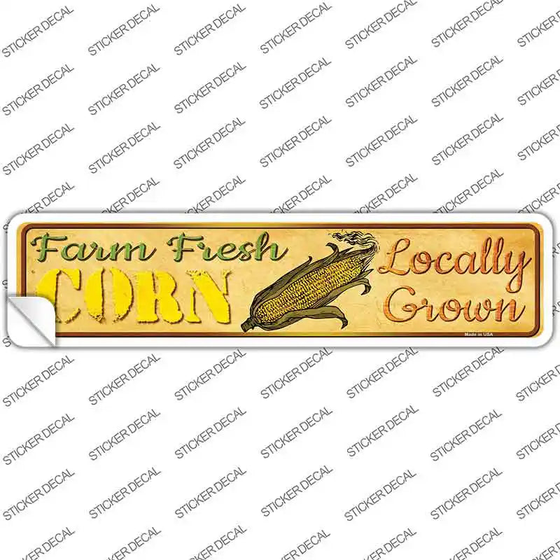 Farm Fresh Corn Novelty Narrow Sticker Decal