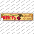 Farm Fresh Beets Novelty Narrow Sticker Decal