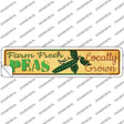 Farm Fresh Peas Novelty Narrow Sticker Decal