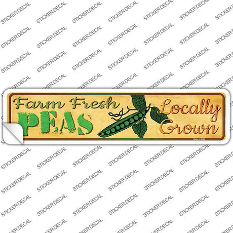 Farm Fresh Peas Novelty Narrow Sticker Decal