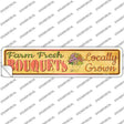 Farm Fresh Bouquets Novelty Narrow Sticker Decal