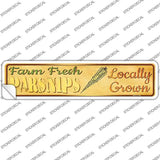 Farm Fresh Parsnips Novelty Narrow Sticker Decal