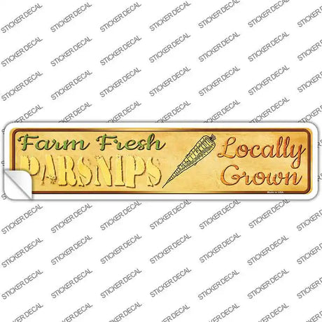 Farm Fresh Parsnips Novelty Narrow Sticker Decal
