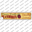 Farm Fresh Blackberries Novelty Narrow Sticker Decal