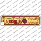 Farm Fresh Blackberries Novelty Narrow Sticker Decal