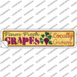 Farm Fresh Grapes Novelty Narrow Sticker Decal