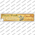 Farm Fresh Mushrooms Novelty Narrow Sticker Decal