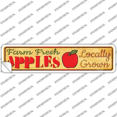 Farm Fresh Apples Novelty Narrow Sticker Decal