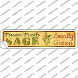 Farm Fresh Sage Novelty Narrow Sticker Decal