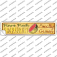 Farm Fresh Grapefruit Novelty Narrow Sticker Decal
