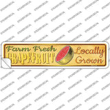 Farm Fresh Grapefruit Novelty Narrow Sticker Decal
