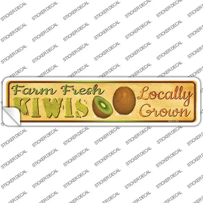 Farm Fresh Kiwis Novelty Narrow Sticker Decal