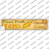 Farm Fresh Yams Novelty Narrow Sticker Decal