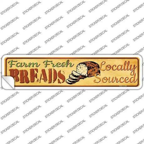 Farm Fresh Breads Novelty Narrow Sticker Decal