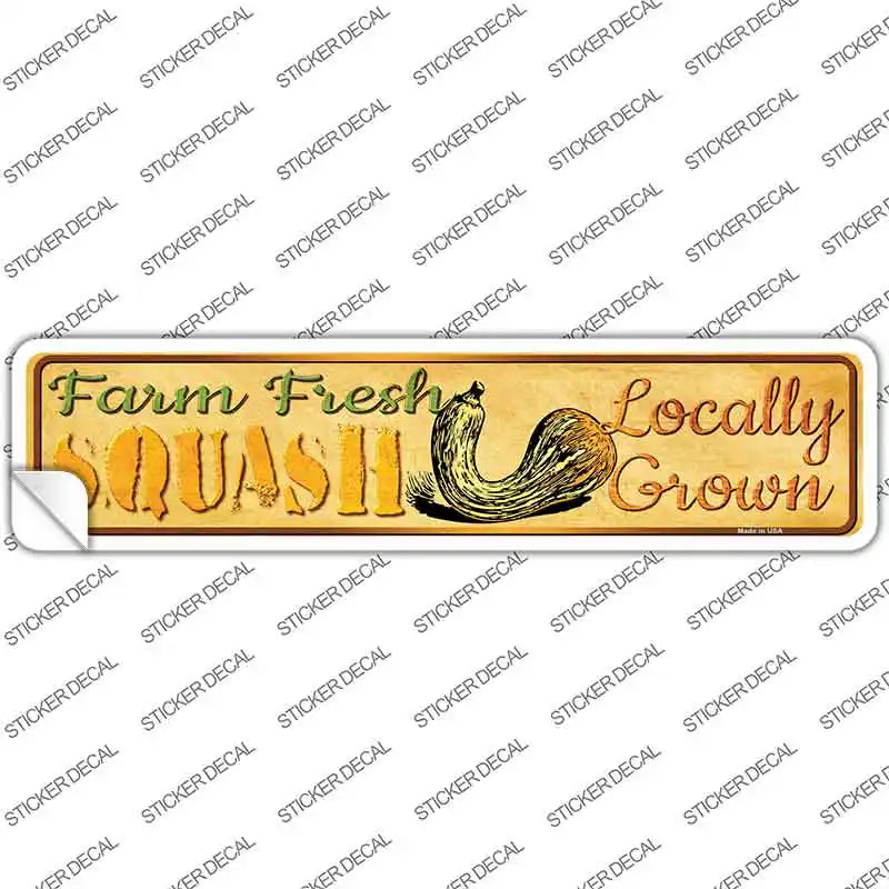 Farm Fresh Squash Novelty Narrow Sticker Decal